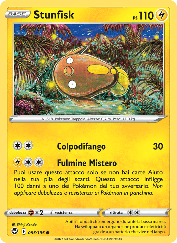 Stunfisk, carta 055 di Tempesta Argentata