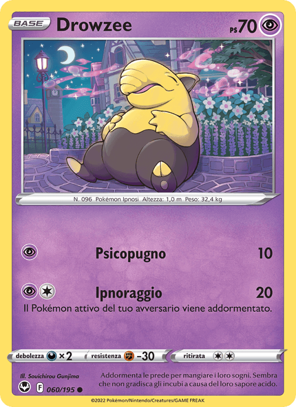Drowzee, carta 060 di Tempesta Argentata