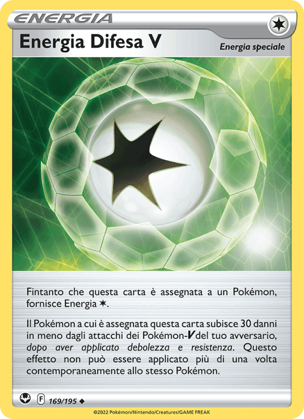 Energia Difesa V, card 169 from Tempesta Argentata