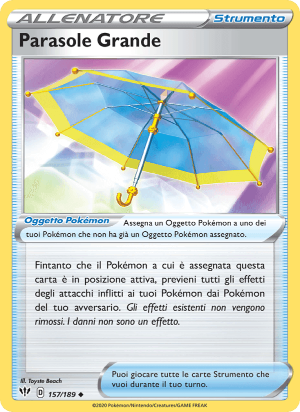 Parasole Grande, carta 157 di Fiamme Oscure