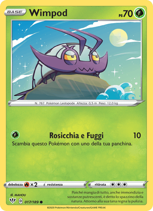 Wimpod, carta 17 de Fiamme Oscure