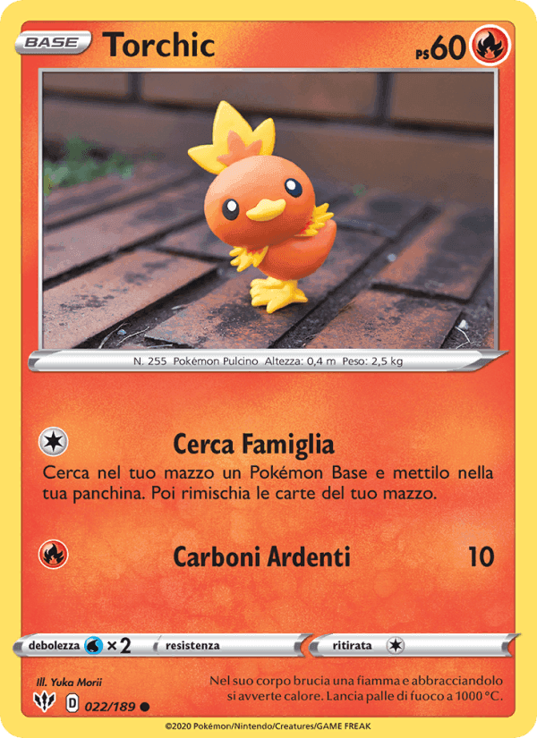 Torchic, carta 22 di Fiamme Oscure