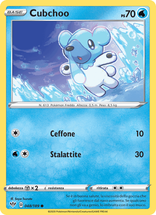 Cubchoo, carta 48 di Fiamme Oscure