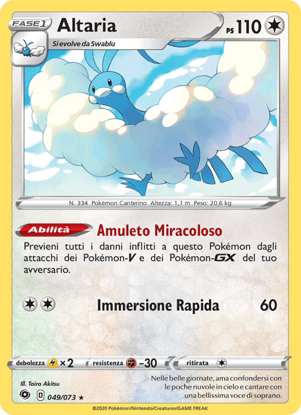 Altaria, carta 49 di Futuri Campioni