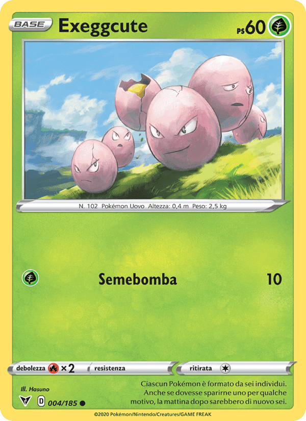 Exeggcute, carta 4 di Voltaggio Sfolgorante