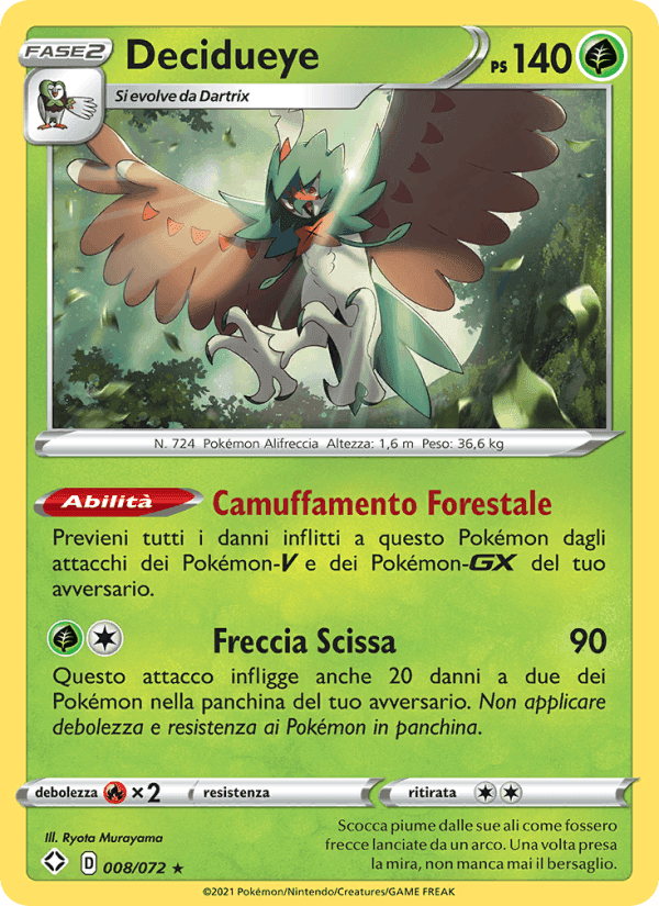 Decidueye, carte 8 de Destino Splendente