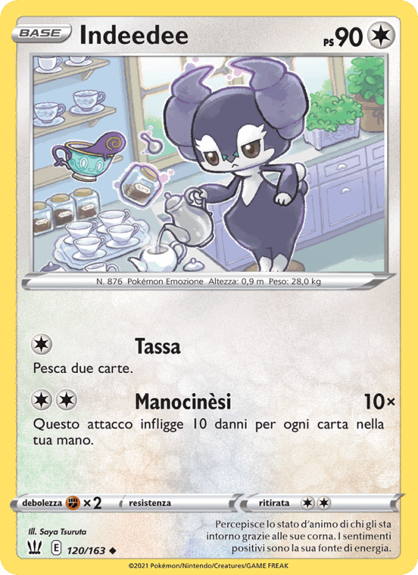 Indeedee, card 120 from Stili di Lotta