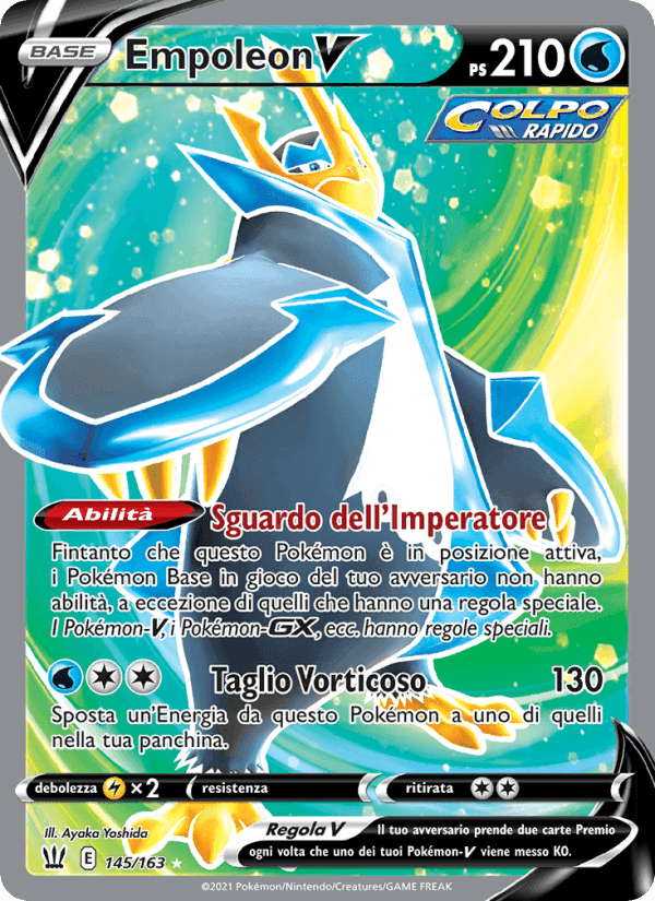 Empoleon V, card 145 from Stili di Lotta