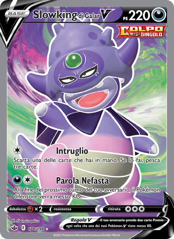 Slowking di Galar V, card 178 from Regno Glaciale