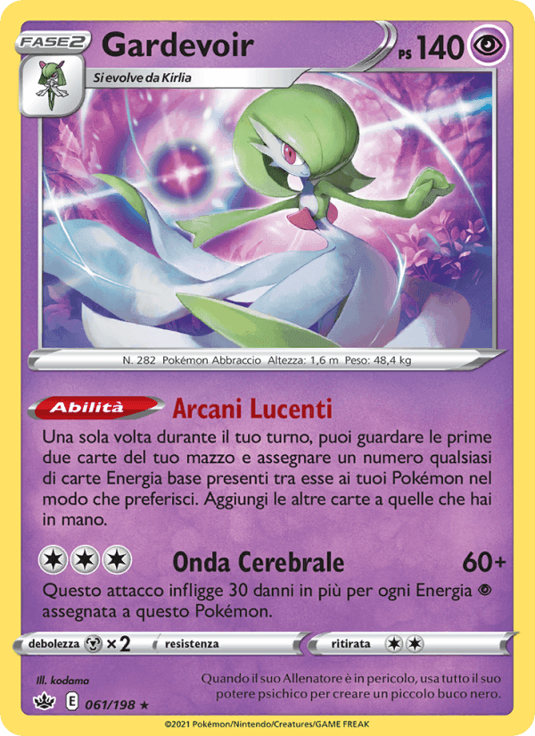 Gardevoir, carta 61 di Regno Glaciale