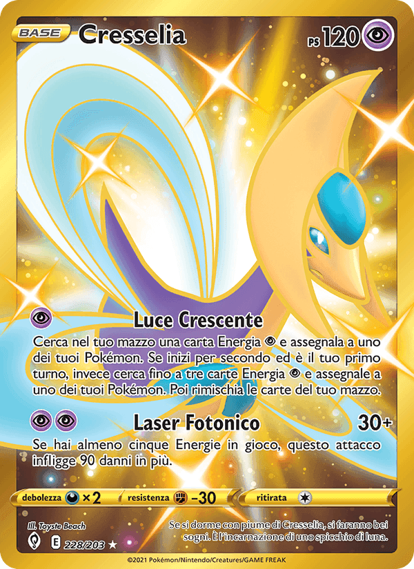 Cresselia, carte 228 de Evoluzioni Eteree