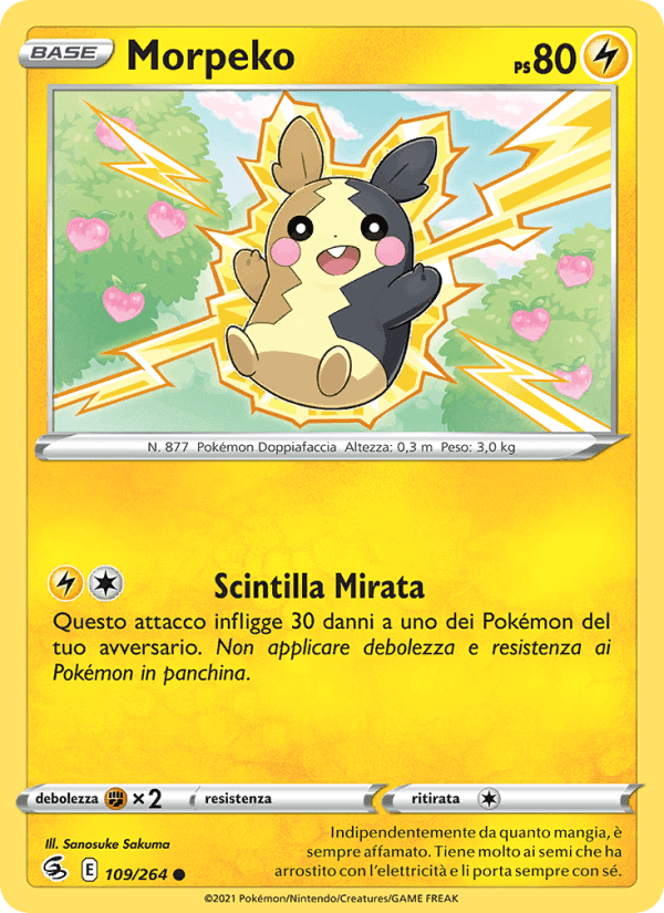 Morpeko, card 109 from Colpo Fusione