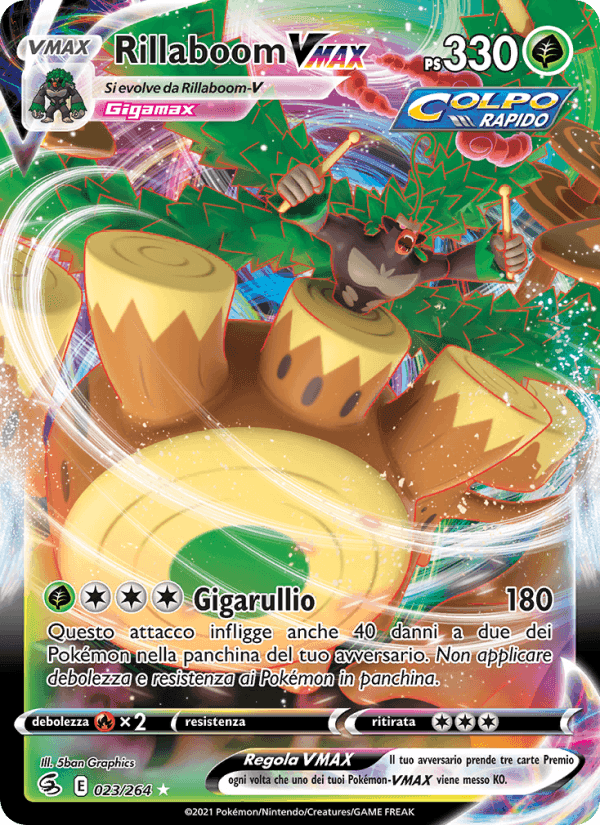 Rillaboom VMAX, card 23 from Colpo Fusione