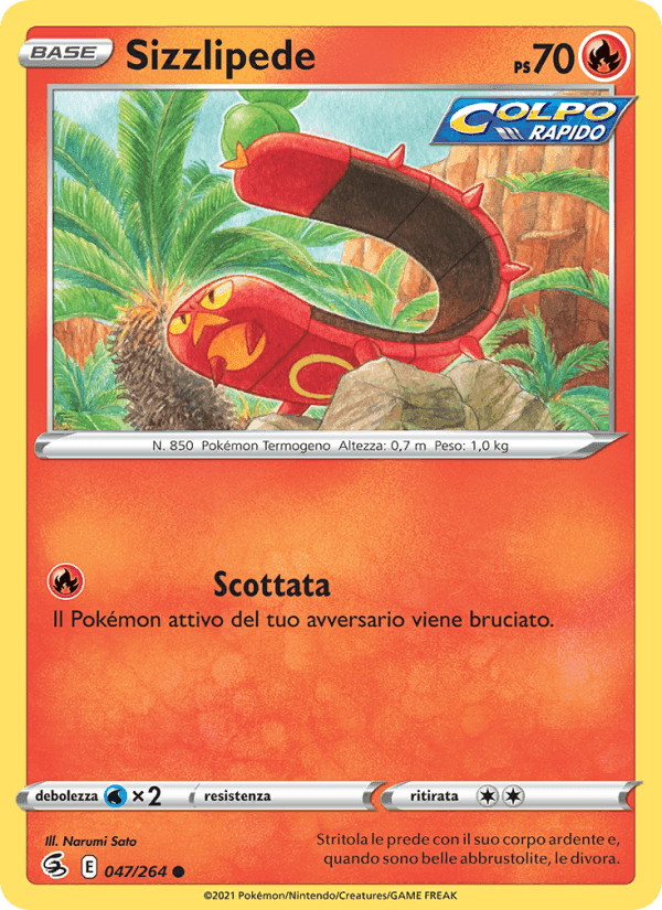 Sizzlipede, carta 47 di Colpo Fusione