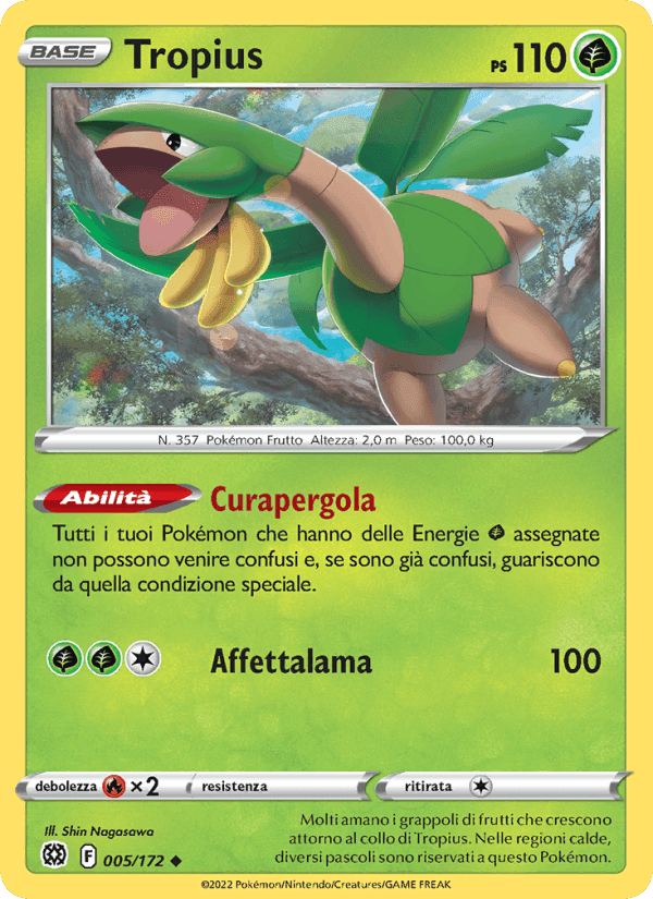 Tropius, carta 005 di Astri Lucenti