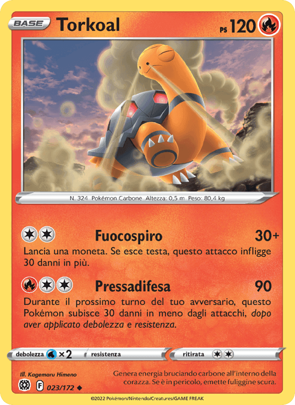 Torkoal, carta 023 di Astri Lucenti
