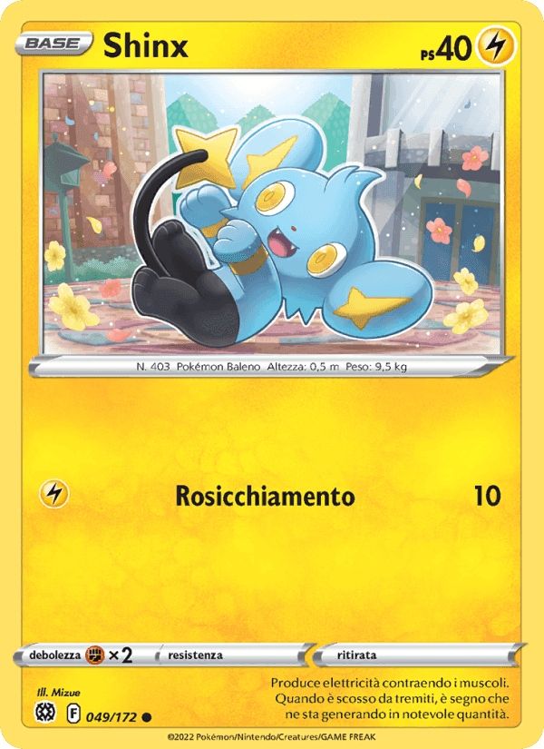 Shinx, carta 049 di Astri Lucenti