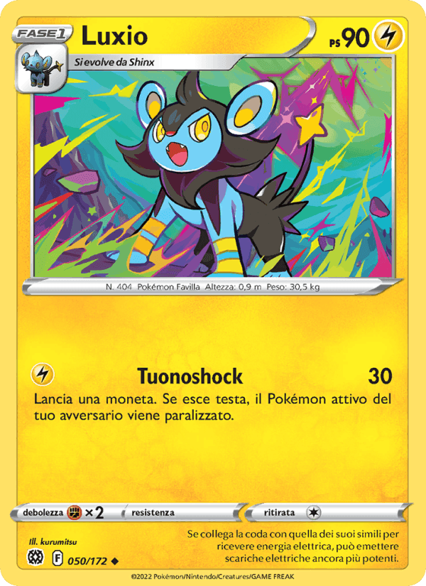 Luxio, carta 050 di Astri Lucenti
