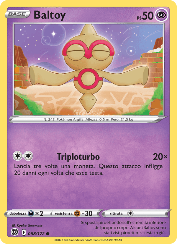 Baltoy, carta 058 di Astri Lucenti