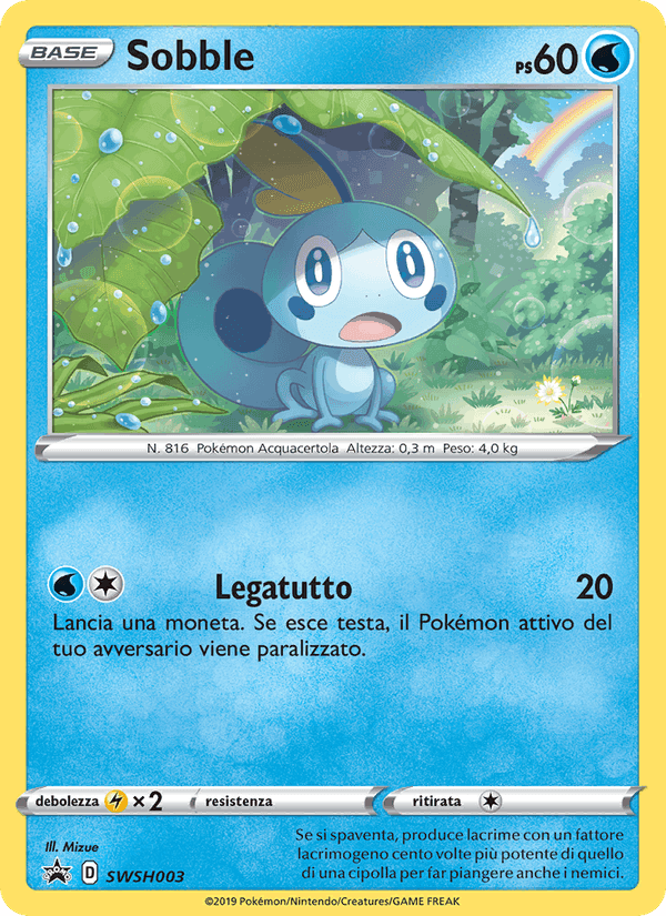Sobble, carta SWSH003 di SPSC Promo