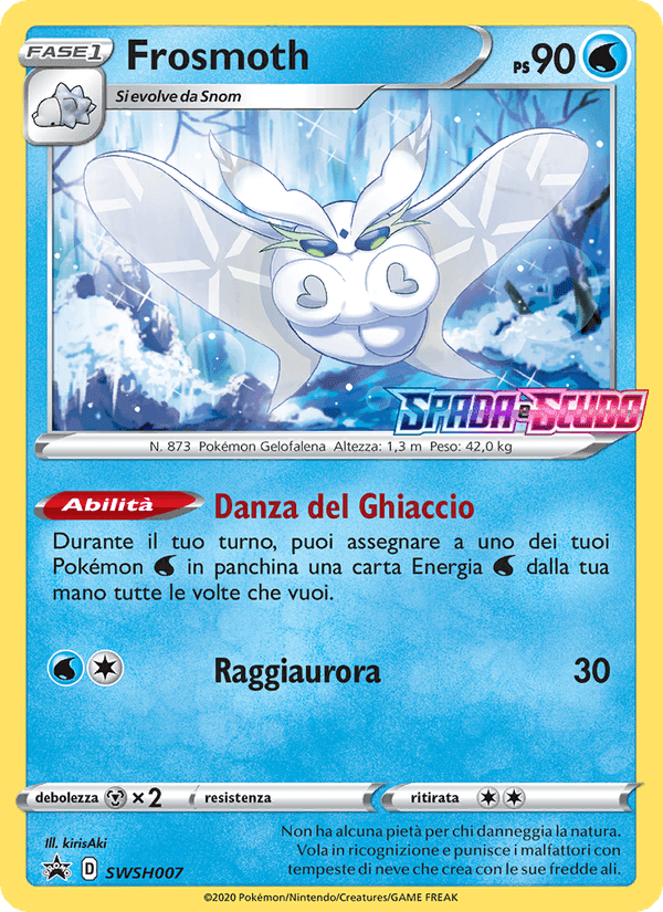 Frosmoth, carta SWSH007 di SPSC Promo
