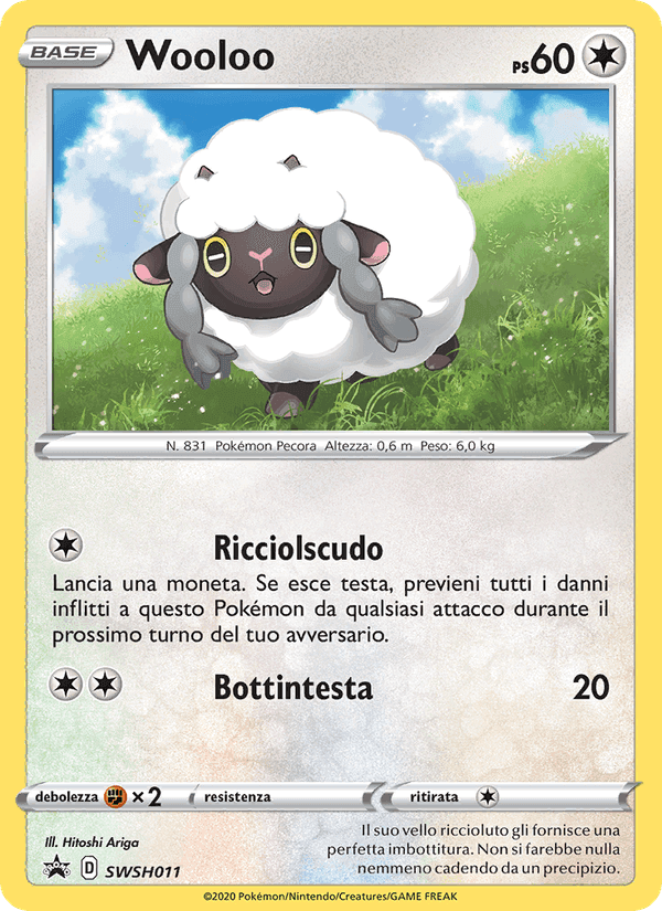 Wooloo, carta SWSH011 di SPSC Promo