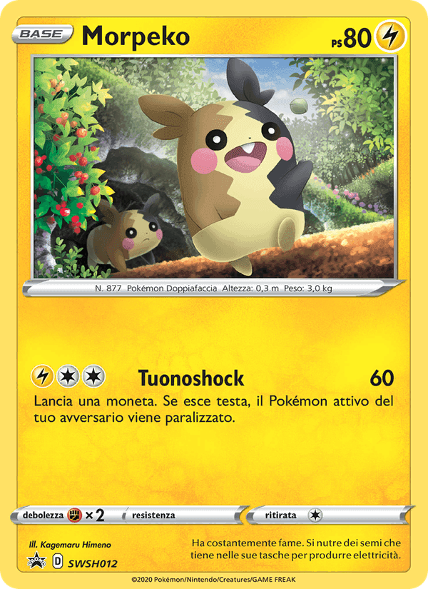 Morpeko, carta SWSH012 di SPSC Promo