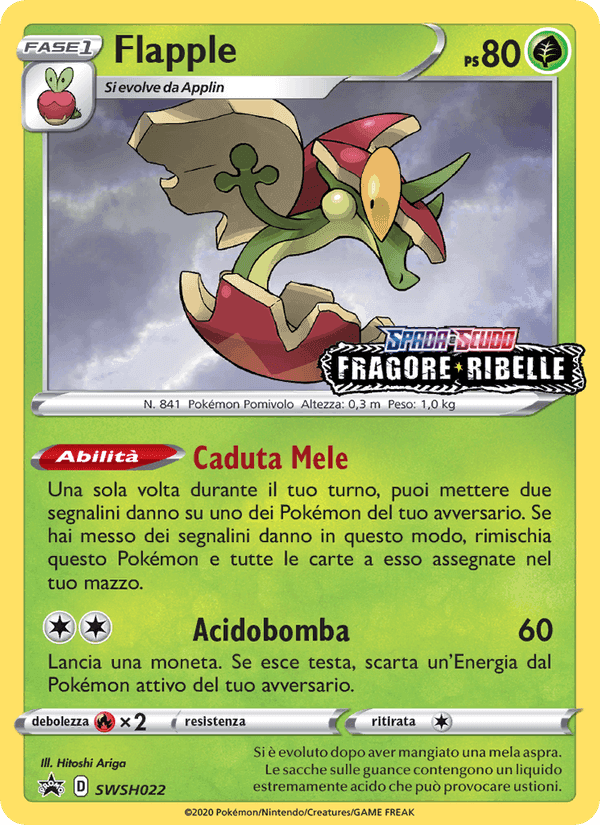 Flapple, carta SWSH022 di SPSC Promo