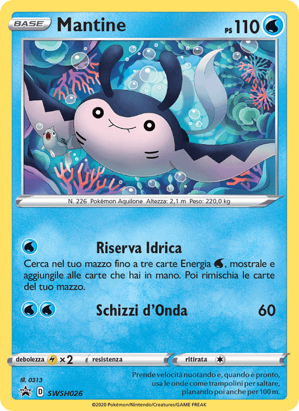 Mantine, carta SWSH026 di SPSC Promo