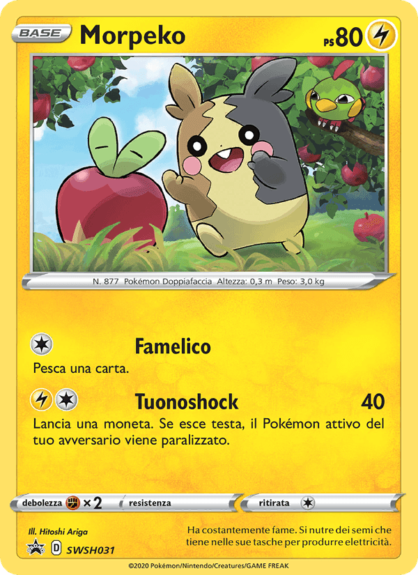 Morpeko, carta SWSH031 di SPSC Promo
