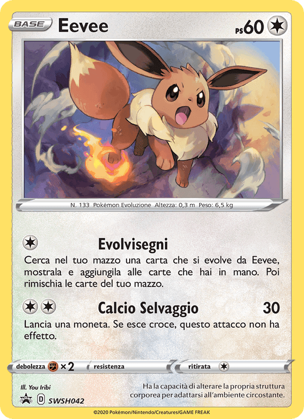 Eevee, carta SWSH042 di SPSC Promo