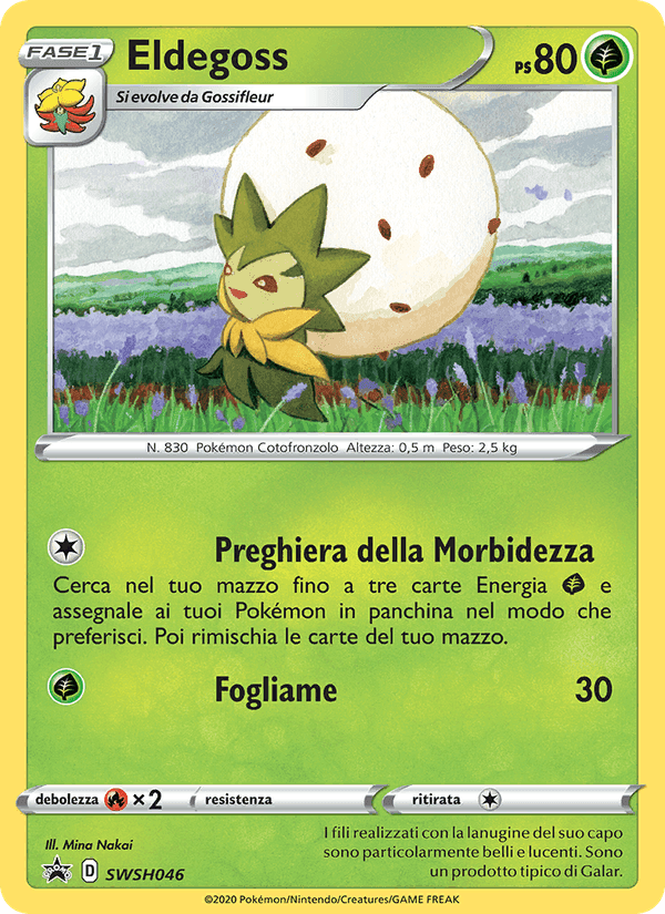 Eldegoss, carta SWSH046 di SPSC Promo