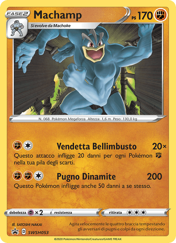 Machamp, carta SWSH053 di SPSC Promo