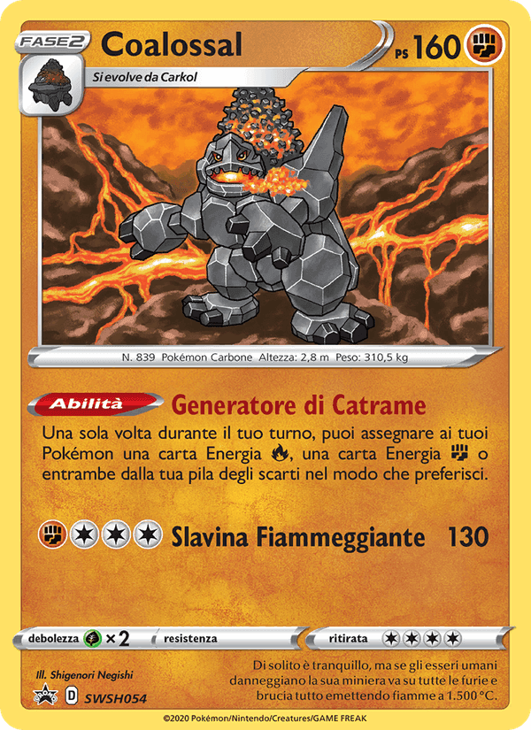 Coalossal, carta SWSH054 di SPSC Promo