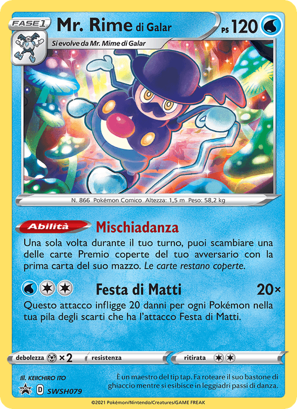 Mr. Rime di Galar, carte SWSH079 de SPSC Promo