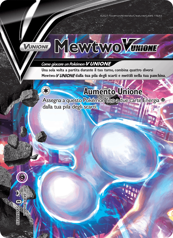 Mewtwo V UNIONE, carta SWSH159 di SPSC Promo