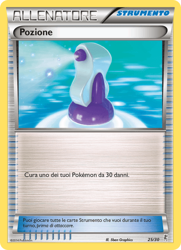 Pozione, carta 25 di XY trainer Kit (Bisharp)