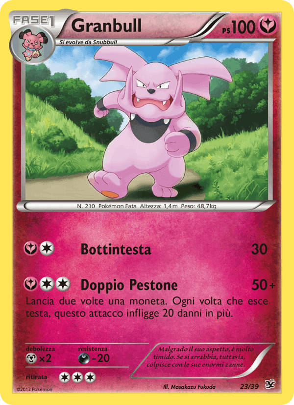 Granbull, card 23 from Benvenuti a Kalos