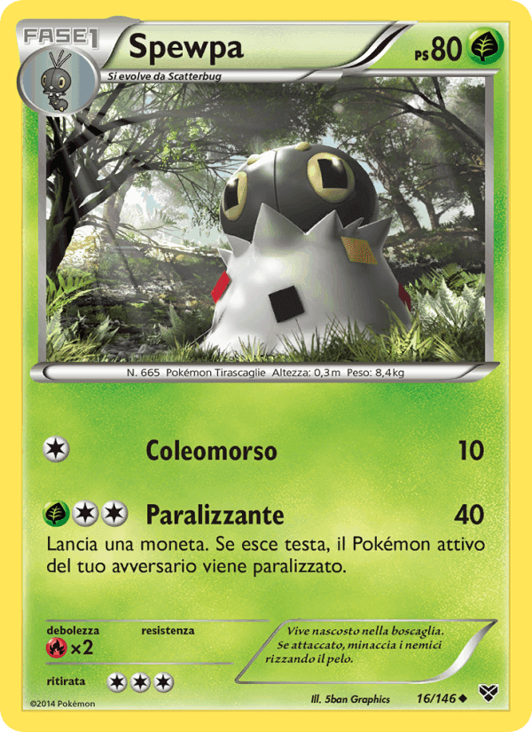 Spewpa, carta 16 de XY