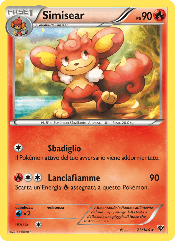 Simisear, carta 23 de XY