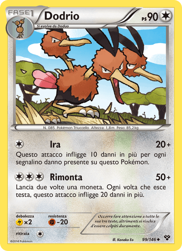 Dodrio, card 99 from XY