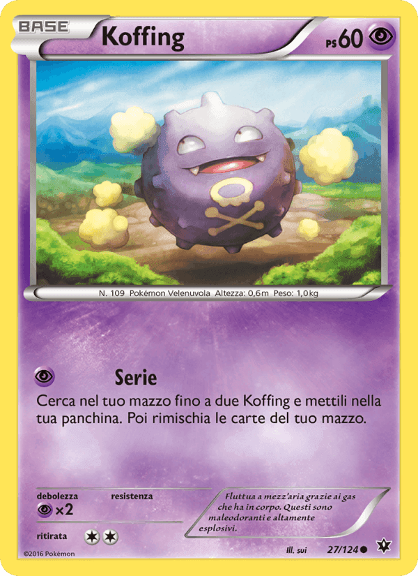 Koffing, carte 27 de Destini Incrociati