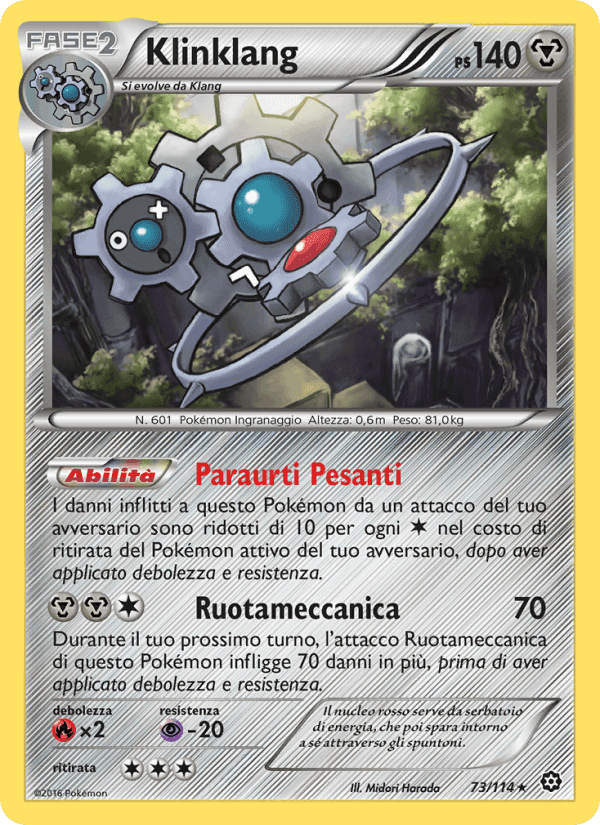 Klinklang, carta 73 di Vapori Accesi