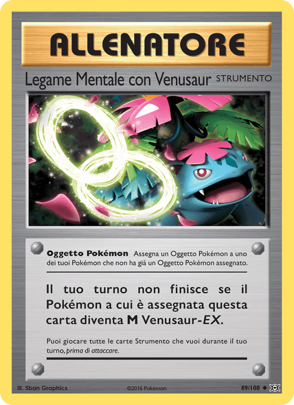 Legame Mentale con Venusaur, card 89 from Evoluzioni