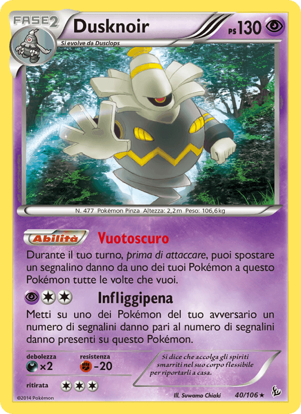 Dusknoir, carta 40 di Fuoco Infernale