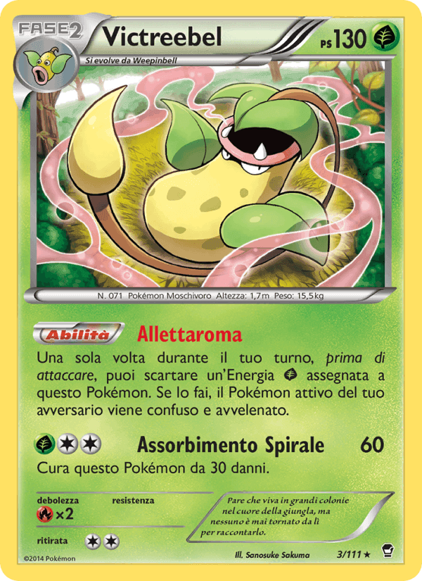 Victreebel, carte 3 de Colpi Furiosi