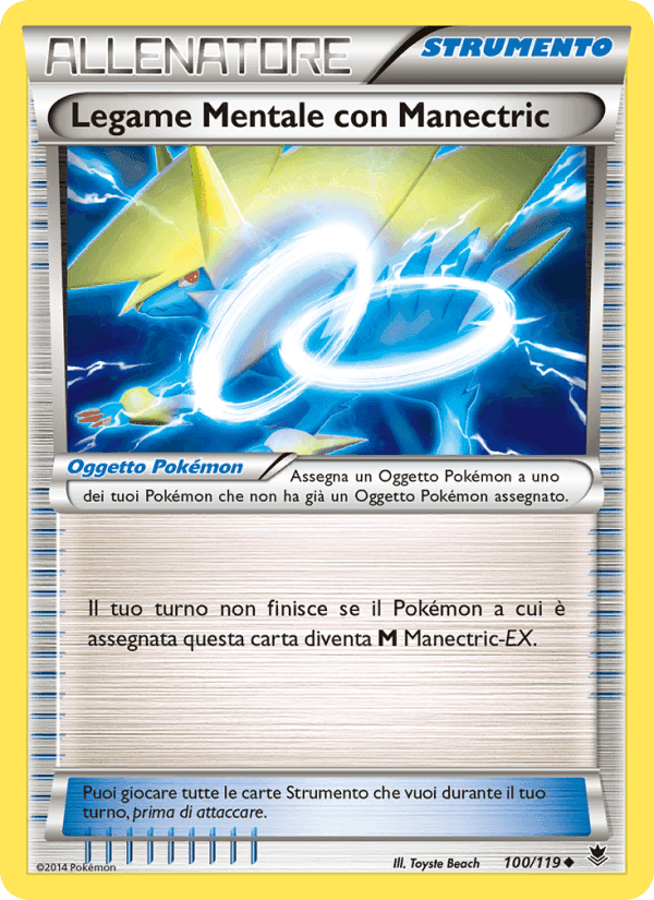 Legame Mentale con Manectric, card 100 from Forze Spettrali