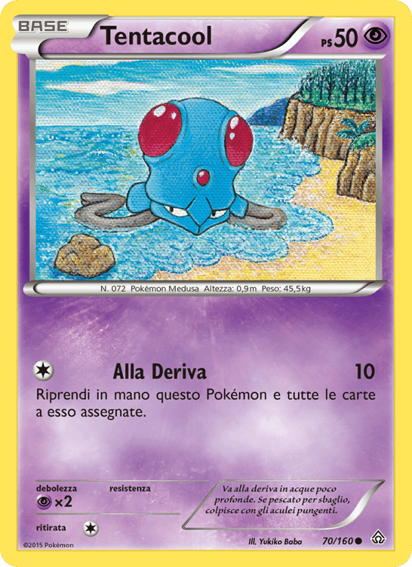 Tentacool, card 70 from Scontro Primordiale