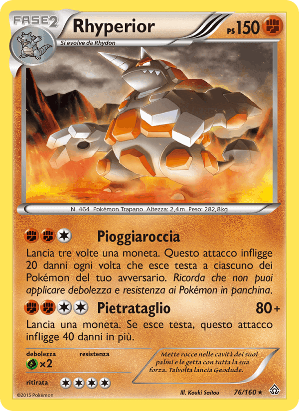 Rhyperior, carta 76 di Scontro Primordiale