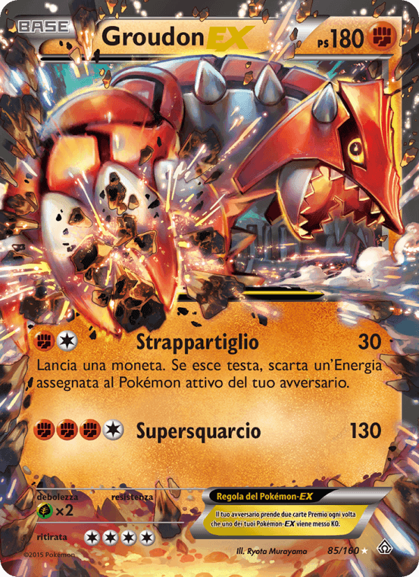 Groudon EX, carta 85 di Scontro Primordiale